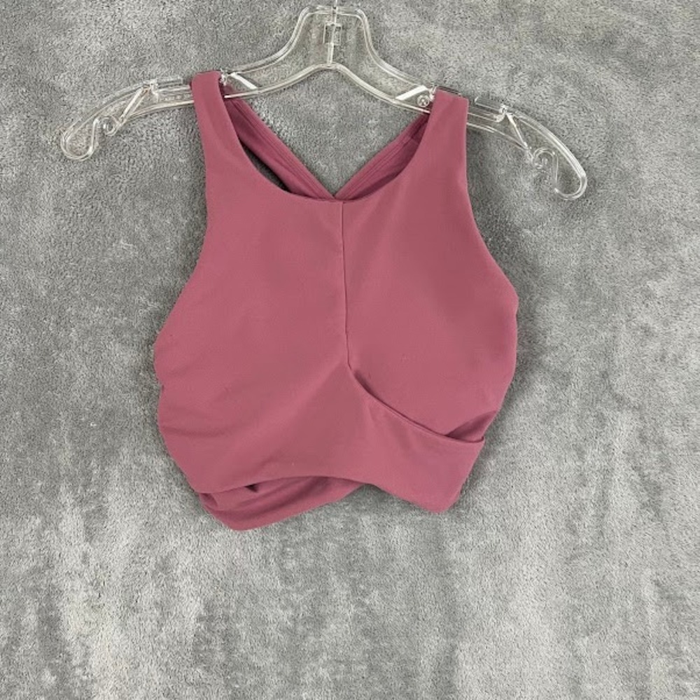 Lululemon Always Aligned Sports Bra Womens 2 Mauve Performance Athleisure